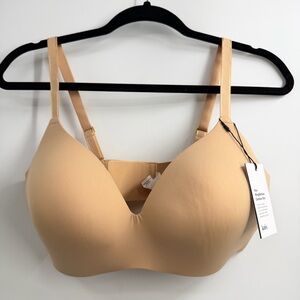 knix WingWoman Contour Bra warm sand size 5 US 32DD/E NWT Wireless plunge lift